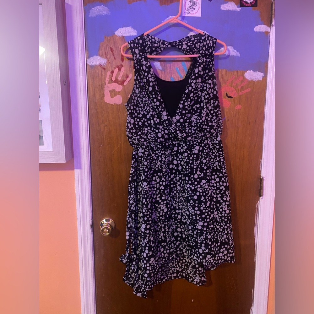 Black and White Polka Dot Dress